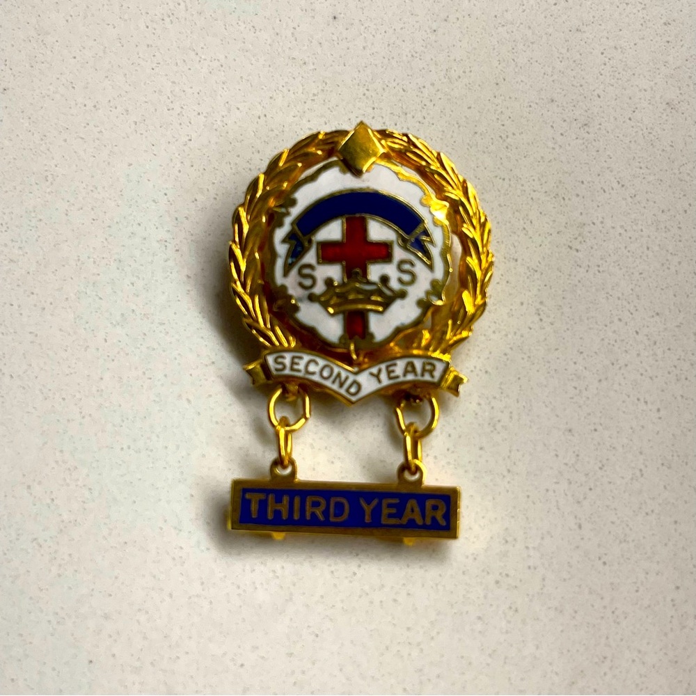 Lutheran Gold and Blue Second &  Third Year Pin